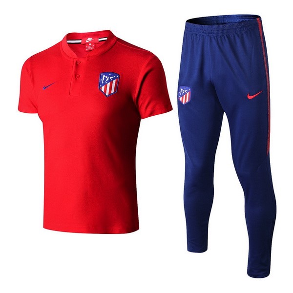 Polo Atletico Madrid Conjunto Completo 2018-19 Rojo